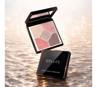 GELLA'S - Glitter Shadow 5-Color Palette - 3 Types #03 Purple Iris - 8.9g