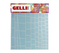 Gelli Arts - Plancha, diseño de Escalera, Material sintético, Color Blanco, 33 x 22,9 x 0,1 cm