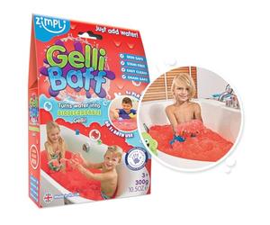 Gelli Baff Red de Zimpli Kids, 1 baño o 6 usos de Juego, Convierte mágicamente el Agua en una Sustancia Viscosa Gruesa y Colorida, Juguete Educativo para aliviar el estrés para niñas y niños,