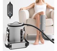 Gelpal Máquina de terapia de frío con temporizador, máquina de hielo portátil para rodilla después de la cirugía, dos accesorios de área de hielo, alivio del dolor de crioterapia con hombro, sistema