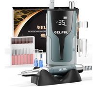 gelpal- Taladro de uñas recargable Gelpal - Motor sin escobillas - Taladro de uñas eléctrico para uñas acrílicas profesional