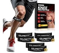 gelpretty 6 piezas Cinta Rotuliana Silicona, Correa de sujeción para el tendón rotuliano, Estabilización de la Articulación, Rodilleras Menisco y Ligamento para senderismo, Correr, Saltar (S+M+L)*2
