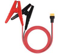 GELRHONR 16AWG Clip de cocodrilo de batería a Cable de extensión XT60, Pinzas de cocodrilo de 12 V a Conector Macho XT60 Cable de desconexión rápida-5.5 pies