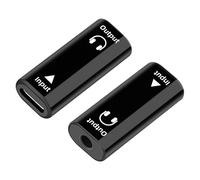 GELRHONR Adaptador USB-C a Audio 3.5mm, Convertidor de Alta Fidelidad 16Bit/48kHz, Cable Adaptador para PC, Portátil, Mac, Smartphone, Pack de 2 Unidades (3,5 mm TRRS Hembra)