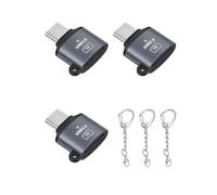 GELRHONR Adaptador USB C a Micro SD & TF Card Reader, 3 unidades