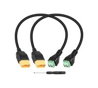 GELRHONR - Cable Adaptador de convertidor de Terminal Mujer a 2 Pines XT60, Cable Adaptador de Conector XT60 sin Soldadura para Central eléctrica portátil, Drone (2Pack)