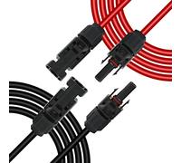 GELRHONR Cable de extensión de panel solar de 14 AWG con conectores hembra y macho, kit de adaptador de panel solar para paneles solares, sistemas fotovoltaicos (macho a hembra) (5 m)