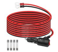 GELRHONR Cable de terminal para encendedor de cigarrillos de coche macho a junta tórica con interruptor de encendido/apagado, 12 V-24 V 16 AWG, cable de extensión para encendedor de cigarrillos