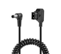 GELRHONR D-Tap zu DC Kabel 15v Monitorv Halterung Stromkabel, 5,5x2,5mm DC Stecker Cable enrollado, para cámara de vídeo, DSLR-Monitor, Conector DV, V Lock Akku Mounth