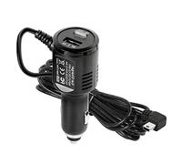 GELRHONR Dash Cam Power Lead 12v a 5v Mini USB Cable de carga con cargador USB y botón de interruptor para Dash Cam Navegación GPS DVR (ángulo recto mini USB)-3.5M/11.5FT
