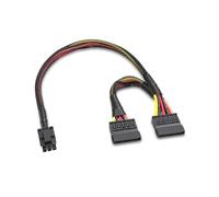 GELRHONR Mini 6 pines macho a Dual 15 pines SATA cable de alimentación 30+15 cm, Mini 6 pines ATX a 2 SATA, compatible con las series Inspiron 3650/3250/3268/3660