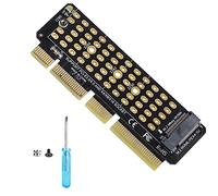 GELRHONR Tarjeta adaptadora M.2 NVME a PCIe 4.0x4 para carcasa de 1U, soporta unidades de estado sólido M Key 2280, 2260, 2242, 2230 M.2 (no es compatible con NGFF)