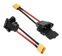 GELRHONR XT60 a c14 Cable de Montaje del Panel, Cable de alimentación Macho 30a c14 con Cubierta de Resorte, Impermeable/polvo-2pcs