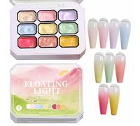 Gels à Tapoter pour Ongles, Colle à Dégradé Sculptant, Gel UV