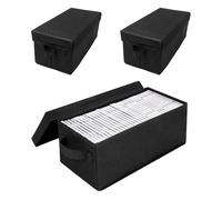 GeluEla 3 bolsas para CD, CD/DVD, cajas de almacenamiento para CD, bolsas de CD, fundas para coche y hogar, 135CDS/60DVDS