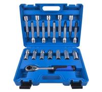 GELUOXI Juego de herramientas universales para amortiguador, cojinete de muelle, 18 piezas, llave especial de 1/2 pulgadas