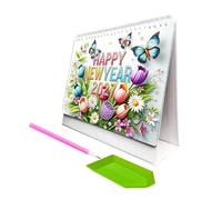 Gem Art Calendar - Monthly Handmade Creative Planner, Decorative Gem Desk Calendar for Stylish Organization and Artistic Planning Use | Craft Style Calendars for Scheduling, Decoration and Gift Idea