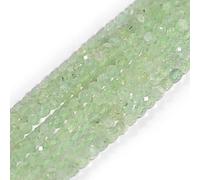 Gem-Inside - Cuentas de cuarzo natural de prehnita verde de 3 mm para hacer joyas de 38 cm