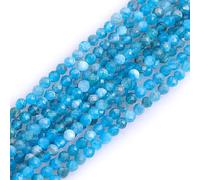 Gem-Inside - Cuentas de semilla semipreciosas para hacer joyas (3 mm), color azul