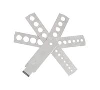 Gem Measuring Tool, Quickly Sizing Pocket Gauge, Precision Rustproof Design, Lightweight Multi-Function Jewelry Craft Tool for Professionals, Enthusiasts 4.8x2.68x0.59 inch