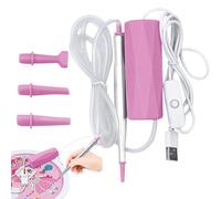 Gem Painting Pen, Rechargeable Gems Art Vacuum Tool, 59.1 Inches Reusable & Eco Friendly, Quiet Adjustable Suction Drill for Diamond Paint Without Wax, Crafts Accessory to Adults