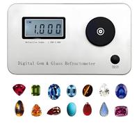 Gem Refractómetro - Probador de joyas para índice de refracción 1.300-3.000 con pantalla LCD para identificación de oro, plata y diamante