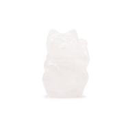 Gema Gato de la Suerte - Cuarzo Rosa 50x35x25mm
