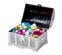 Gemas de buceo, Gemas para piscinas | Juguete de piscina con caja del tesoro para juguetes de natación - Gemas falsas, juguetes de piscina para niños, niños, niñas, entrenamiento de natación