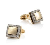 Gematinles de aleación de diamantes cuadros Accesorios para hombres Accesorios Fueros franceses
