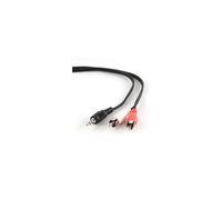 Gembird - 1.5m, 3.5mm/2xRCA, M/M cable de audio 1,5 m 3,5mm Negro, Rojo, Blanco