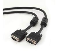 Gembird Cable VGA D-Sub macho-macho 1,80 m 2 ferritas Negro CC-PPVGA-6B