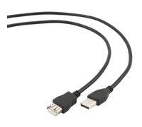Gembird Cable alargador USB 2.0 CCP-USB2-AMAF-6 A macho a A hembra 1,8 m Negro