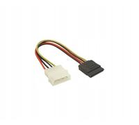 Gembird Cable de alimentación SATA a Molex 4 pines Macho-Macho 15 cm