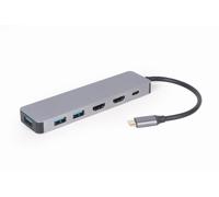 Gembird a-cm-combo3-03 hub de interfaz usb 3.2 gen 1 (3.1 gen 1) type-
