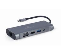 Gembird a-cm-combo7-01 base para portátil y replicador de puertos usb