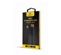CABLE ADAPTADOR USB TIPO-C A DISPLAYPORT 4K 15 CM NEGRO