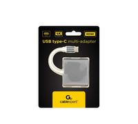 MULTIADAPTADOR GEMBIRD USB TIPO C, GRIS ESPACIAL