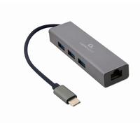Gembird a-cmu3-lan-01 base para portátil y replicador de puertos usb