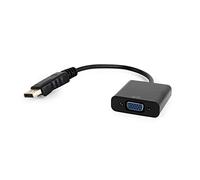 Gembird A-DPM-VGAF-02 Displayport VGA Negro adaptador de cable - Adaptador para cable (Displayport, VGA, Negro)