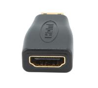 Gembird A-HDMI-FC cambiador de género para cable mini-HDMI Negro