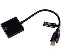 Gembird Cable adaptador HDMI macho a VGA hembra 15 cm negro sin audio