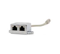 Gembird - Adaptador de acoplador Ethernet LAN a 2 x RJ45 NCA-SP-02 (15 m)