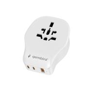 Gembird adaptador de viaje universal de 20 w ? carga compacta y ráp