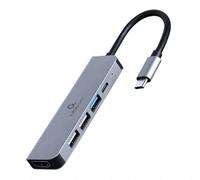 Gembird adaptador multipuerto usb tipo c 5 en 1 hub hdmi pd
