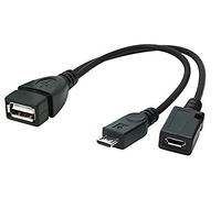 GEMBIRD Adaptador OTG Micro USB(M) A Micro USB Y USB (H) 0.15M Negro
