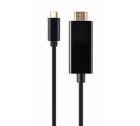 Gembird adaptador a-cm-hdmim-01 usb-c macho a hdmi-macho, 4k 30hz, 2m,