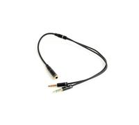 CABLE ADAPTADOR GEMBIRD-HEMBRA 4PINES 3,5MM A 2 STEREO 3,5MM NEGRO, C.METALIC