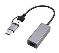 GEMBIRD Adapter USB typ 3.1 + USB-c -> LAN rj45 gigabit 15cm Marca