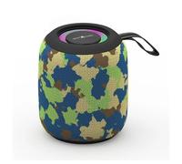 Gembird altavoz Bluetooth portátil con efecto de luz LED RGB camuflaje