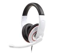 Gembird auriculares con micrófono y control de volumen blanco